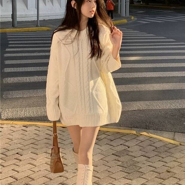 ケーブルゆるニットワンピース Sugardrug シュガードラッグ 量産型系セレクトショップ通販