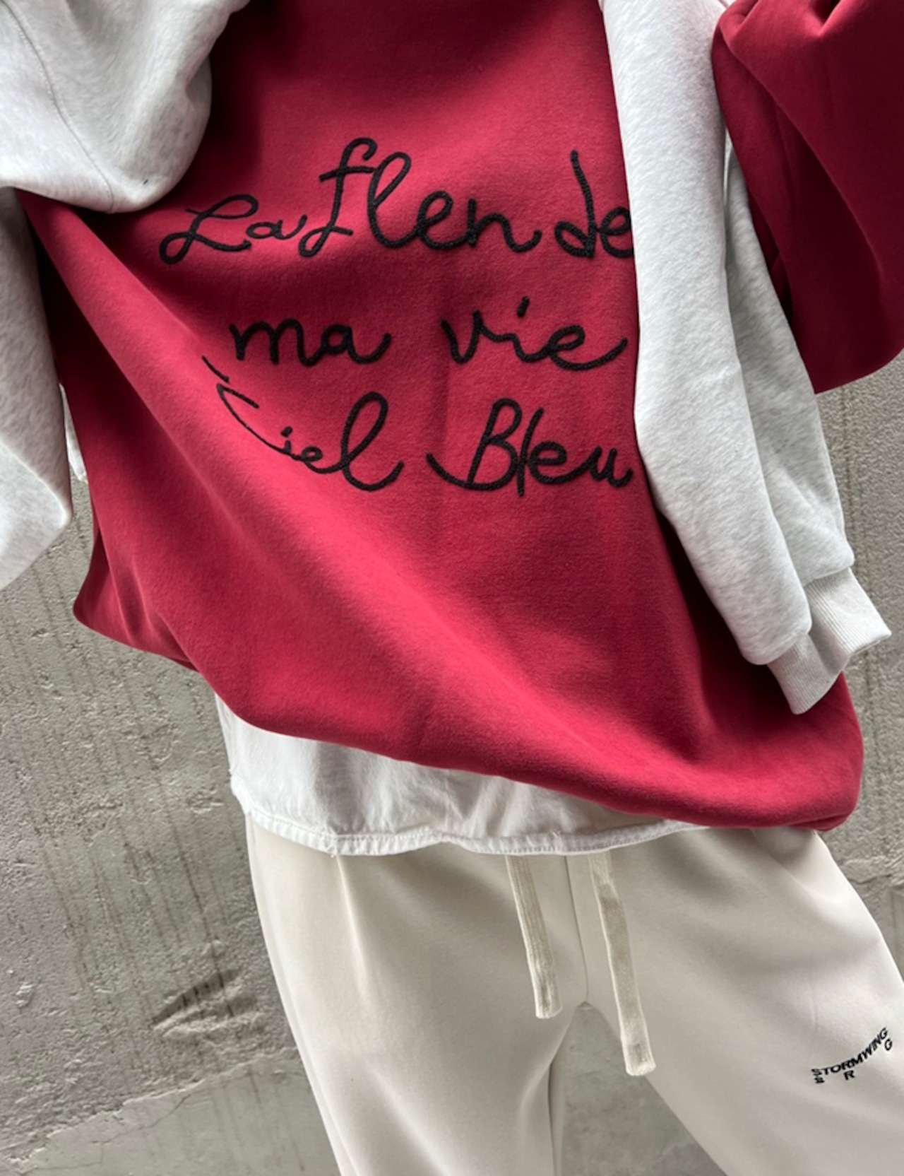 【25aw再販!】裏起毛・Needlepoint Sweat_3colors