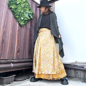 シルク巻きスカート0811