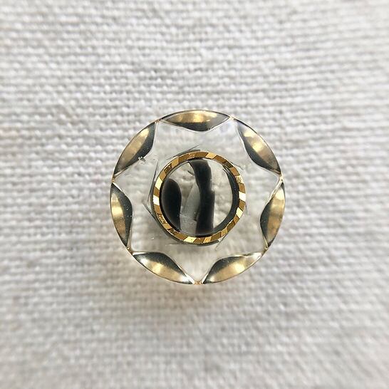 クリアスターカッティング ゴールド×ブラック 15㎜