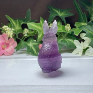 14.フローライトうさぎ・インテリア