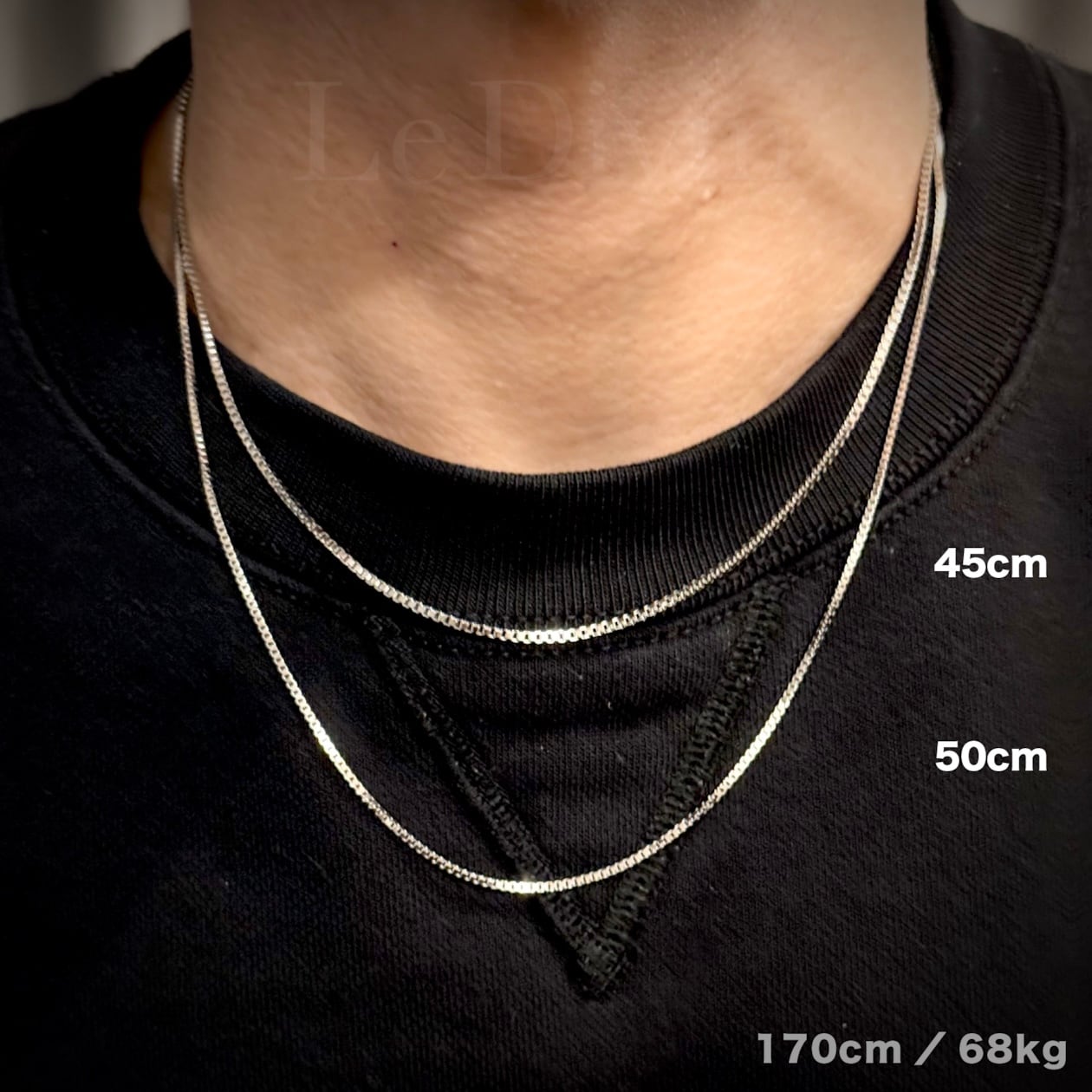 D色 最高グレード モアサナイト【女性ウケ抜群】クロスネックレス