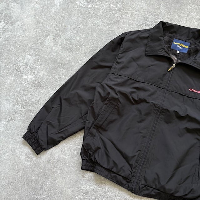 GOODYEAR ブラック ナイロンジャンパー GOOD YEAR】グッドイヤー ナイロンジャケット ジップアップ ワーク