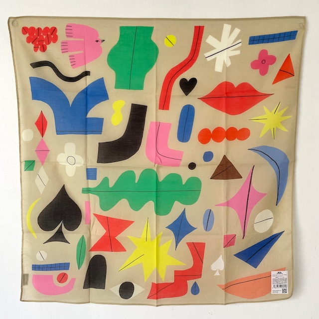 Olya Handkerchief Bird patterns ハンカチ