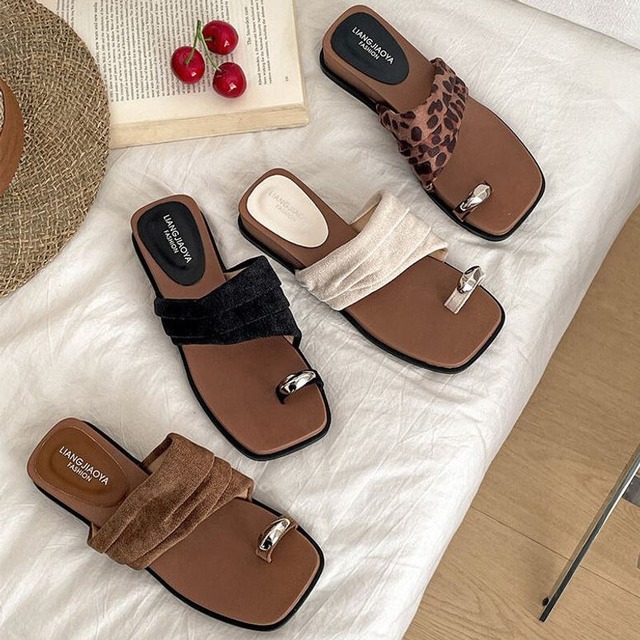 【35-40】Thumb ring flat sandals　M1958