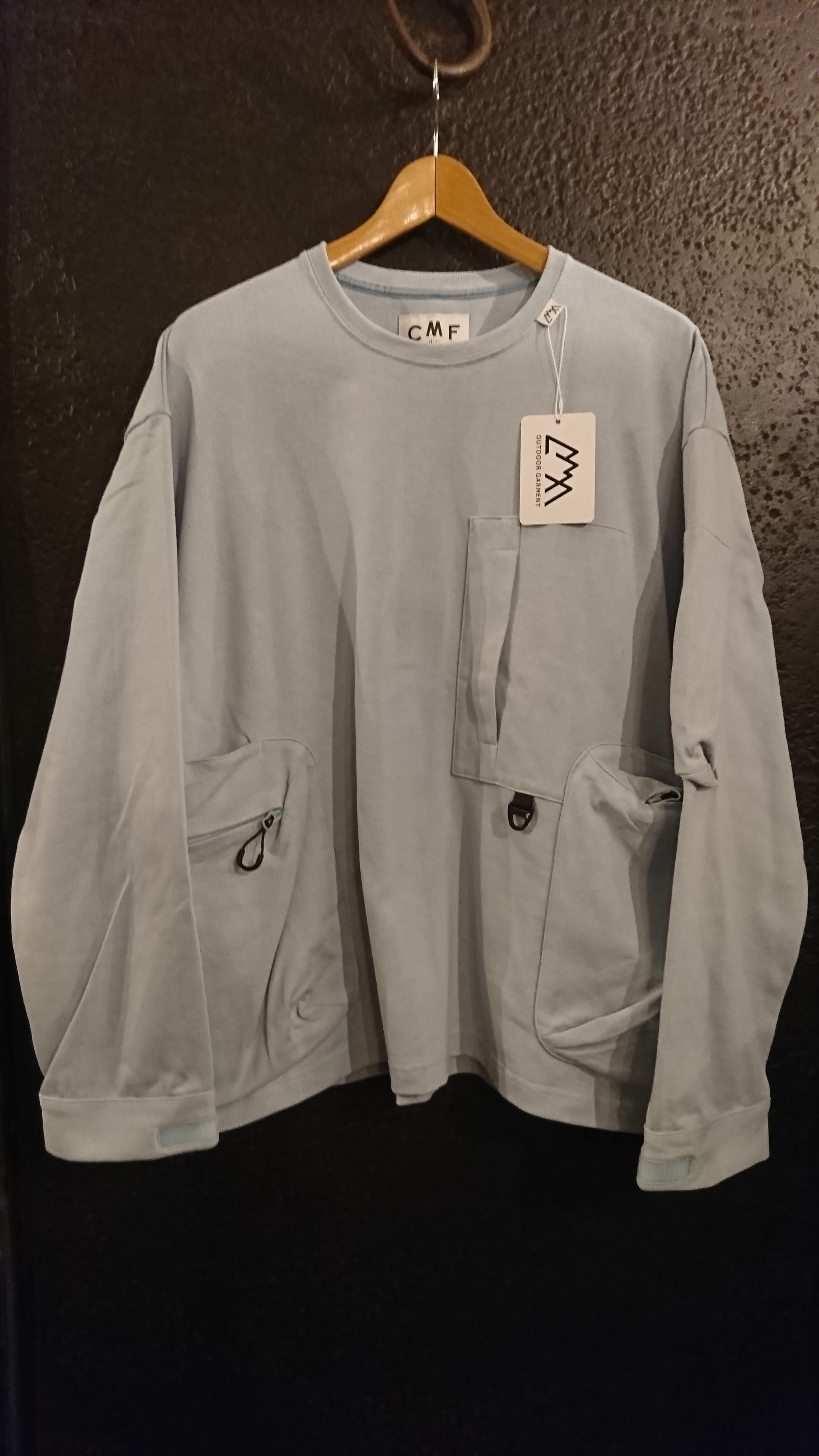 CMF COMFY OUTDOOR GARMENT "SLOW DRY TEE 3D" Smoke Blue Color