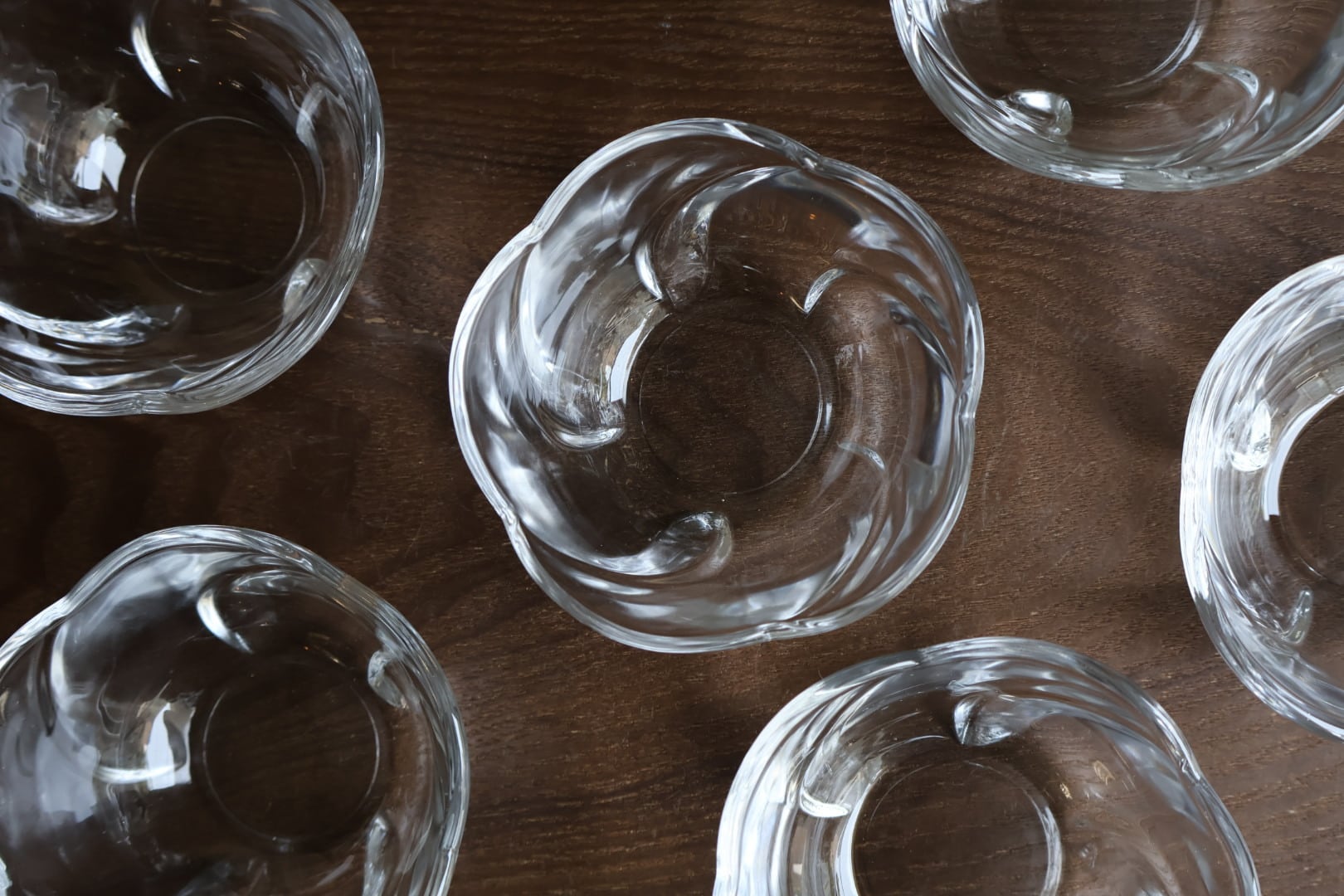 曽我ガラス5点セット 1960年代 曽我ガラス 青ガラス 小鉢 5点 未使用 ボウル 硝子