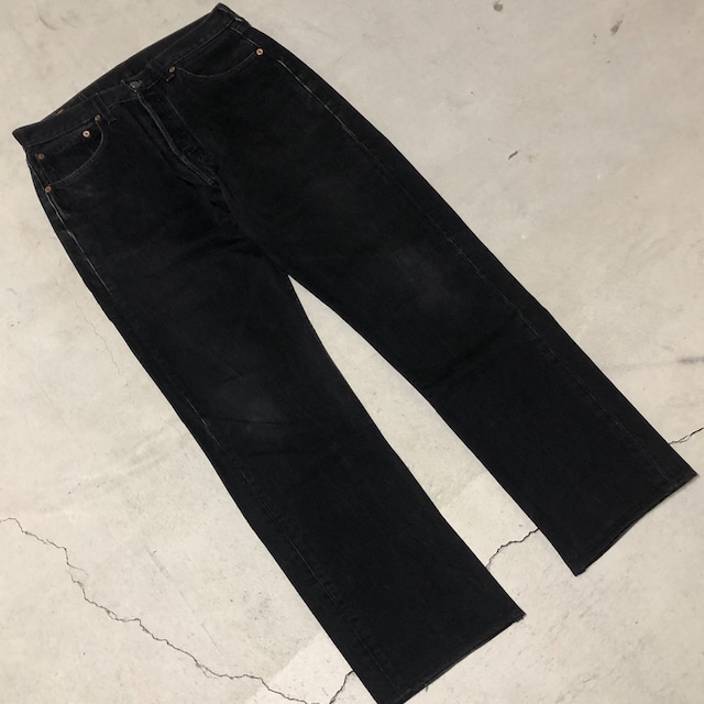 1990s LEVI'S 501 後染めBLACK DENIM PANT
