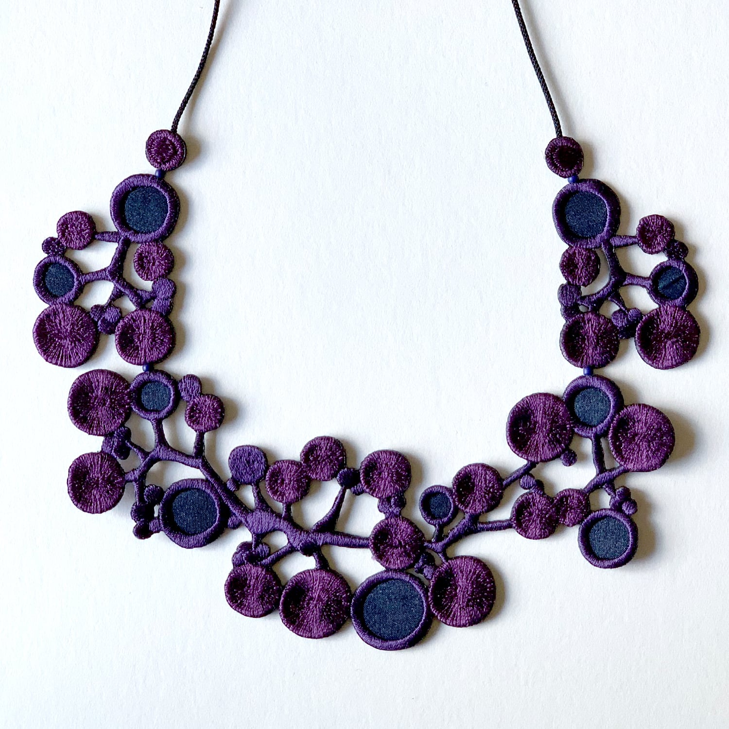 刺繍ネックレス  ga.la（n-067）6色