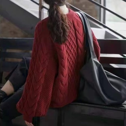 セーター レディース 冬 大きいサイズ ロングセーター ニット ニットセーター 秋冬 ボリューム袖 オーバーサイズ 冬新作 ケーブルニット 体型カバー レディースニット レディースセーター ゆったり