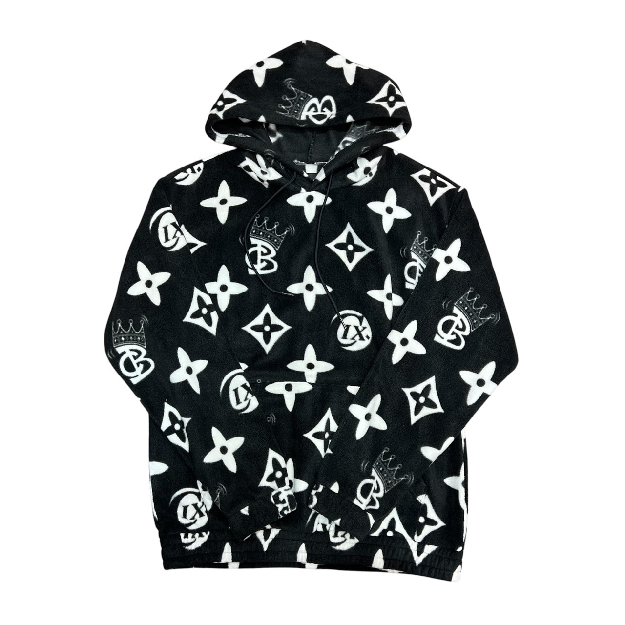 CIXEUR x BABYLON CLUB Monogrm Fleece SET-UP black