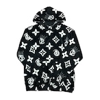 CIXEUR x BABYLON CLUB Monogrm Fleece SET-UP black