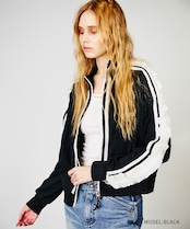 COOLAスイッチングラグランスリーブトラックジャケット (BLACK) CQ-48017