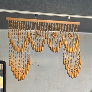 珠のれん　玉のれん　珠暖簾　昭和　木製