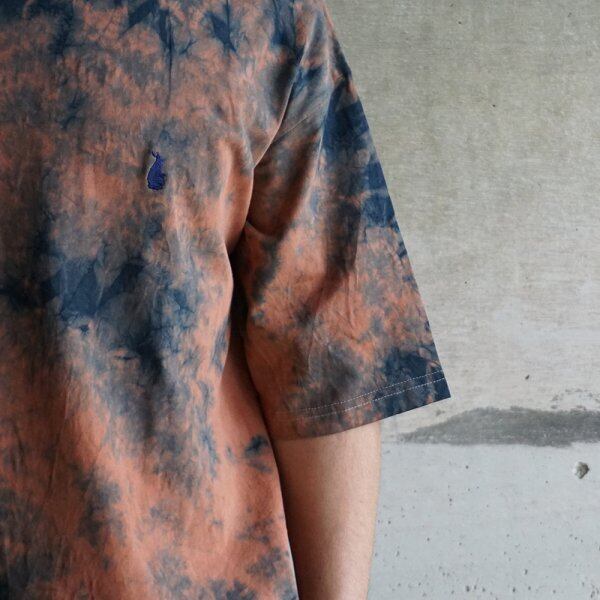 devadurga メンズ tシャツ 泥染め 藍染め SANGO WIDE CUT SEW 全1色