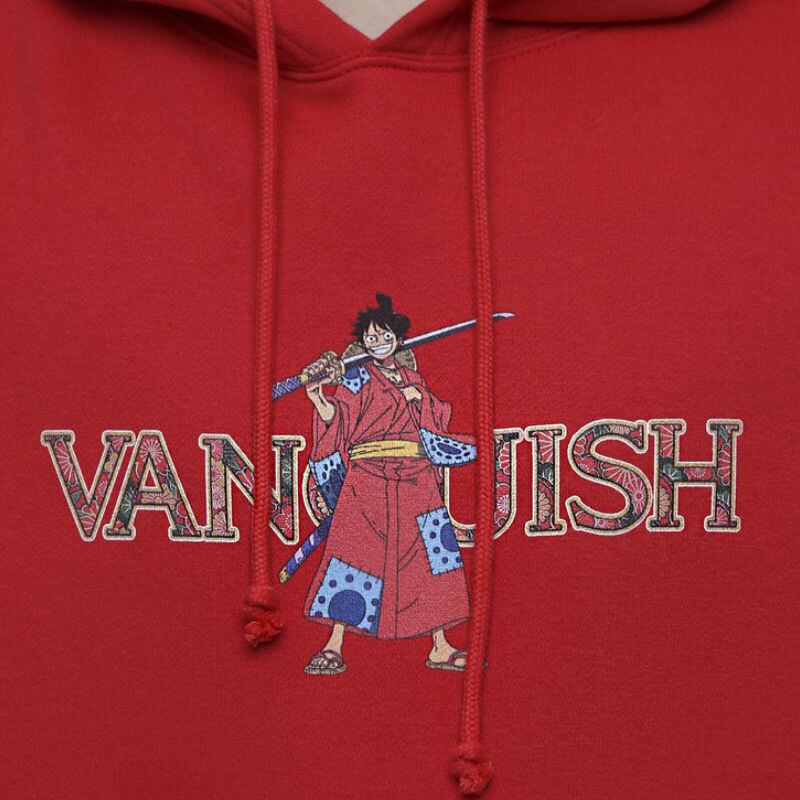 ワンピース コラボ VANQUISH ヴァンキッシュ ONE PIECE Collaboration with VANQUISH Straw Hat Pirates(麦わらの一味) Hoodie〜ワノ国編〜 パーカー フーディー メンズ レディース ユニセックス ルフィー ゾロ 50％OFF】ワンピース コラボ VANQUISH【ヴァンキッシュ】ONE PIECE