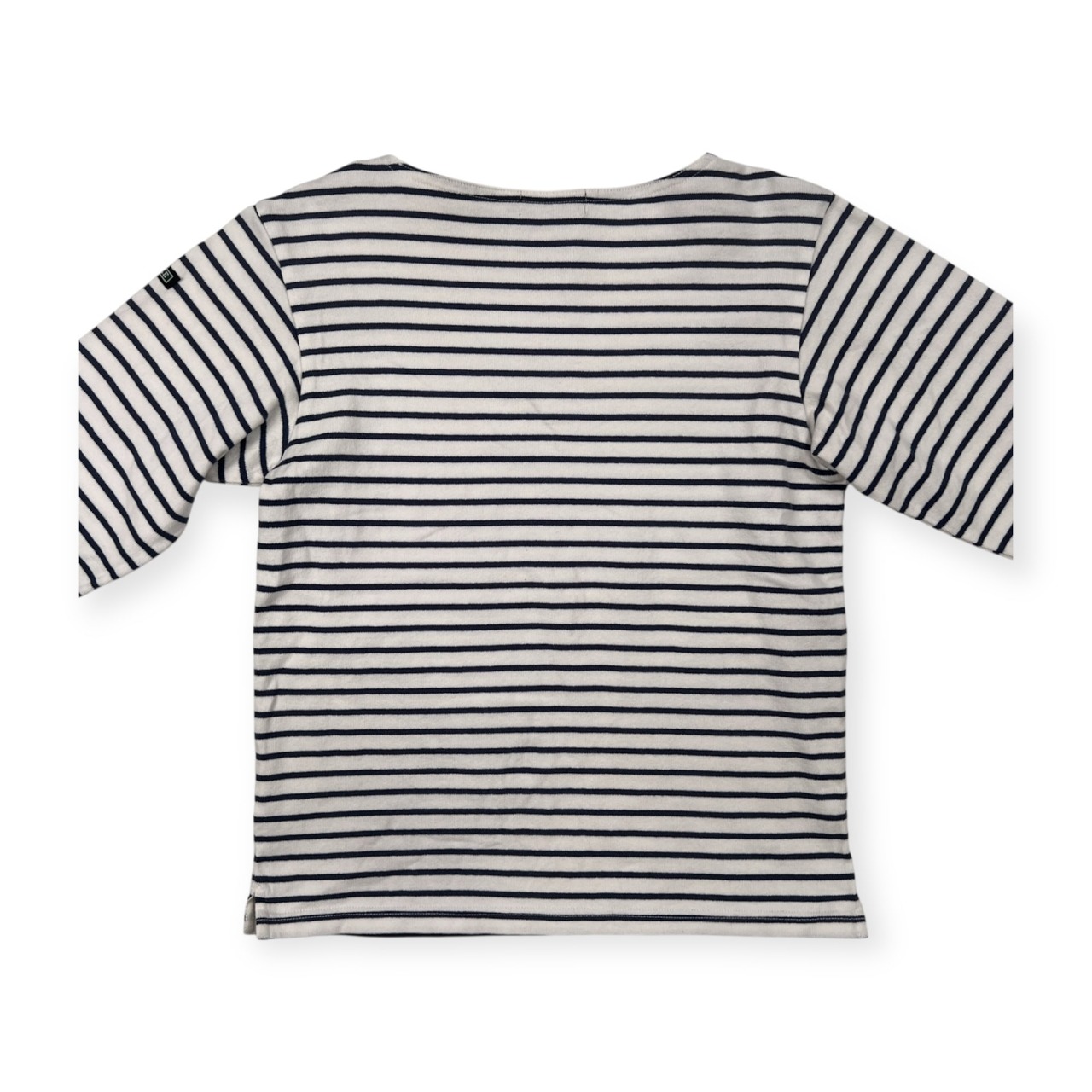 AIGLE エーグル マリンボーダー 長袖Tシャツ カットソー サイズ XS /ホワイト×ネイビー/バスクシャツ/アウトドア/日本製