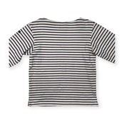 AIGLE エーグル マリンボーダー 長袖Tシャツ カットソー サイズ XS /ホワイト×ネイビー/バスクシャツ/アウトドア/日本製
