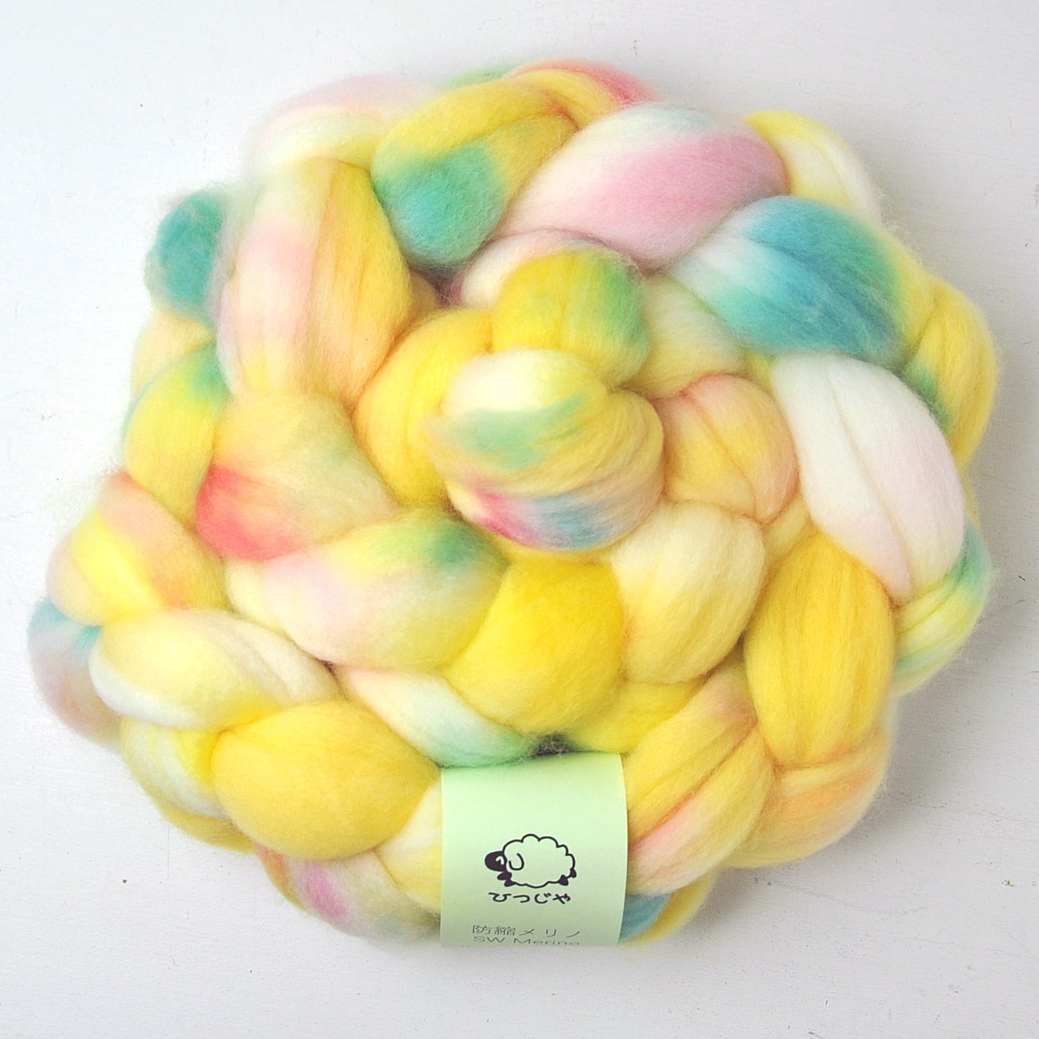 手染め羊毛【防縮メリノ60'sトップ・112】約120g