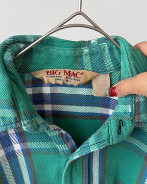 -BIG MAC- Vintage 80s Flannel shirt