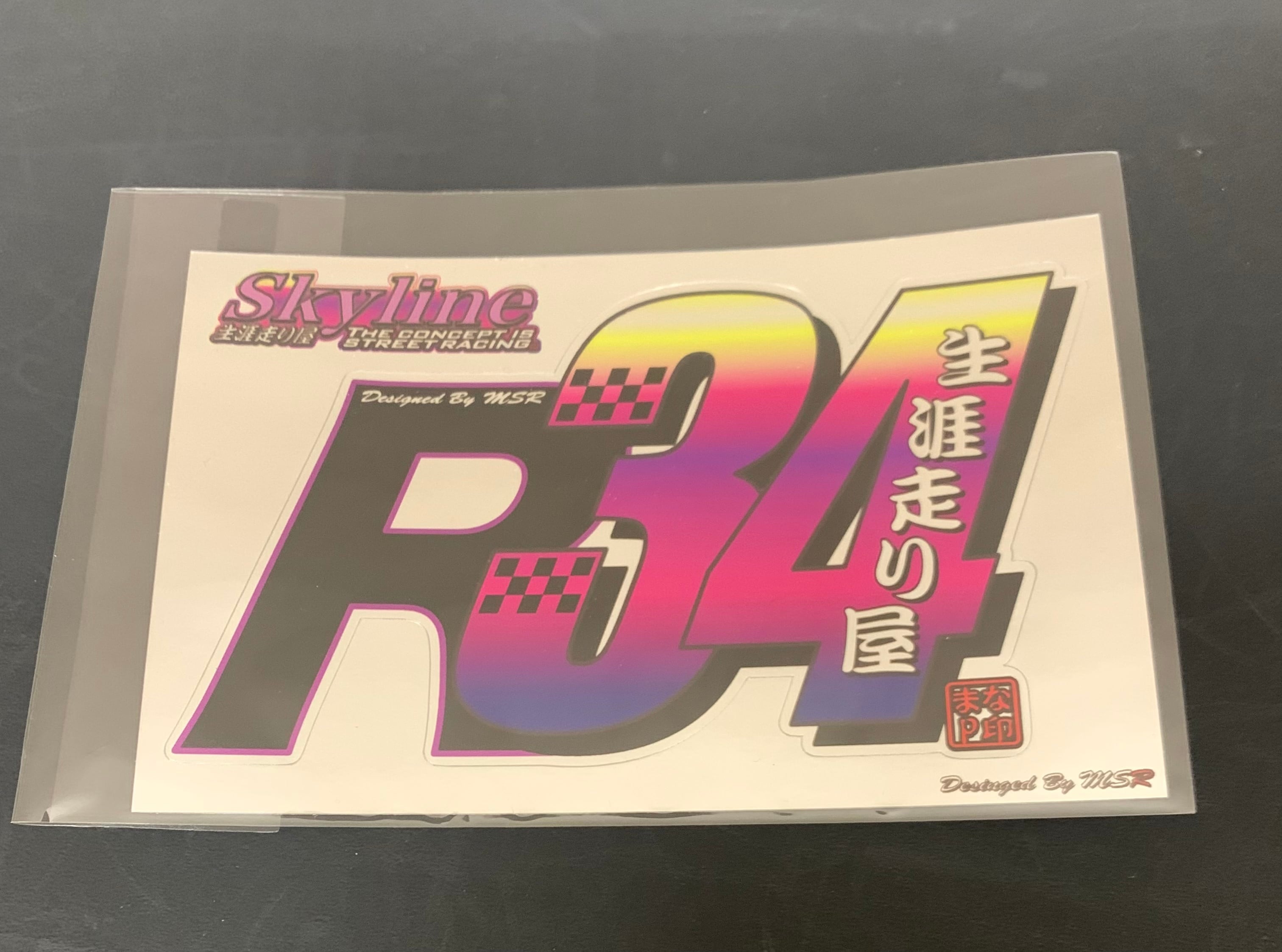 NEW R34メタルステッカー | MSR マナピーオフィシャルショップ
