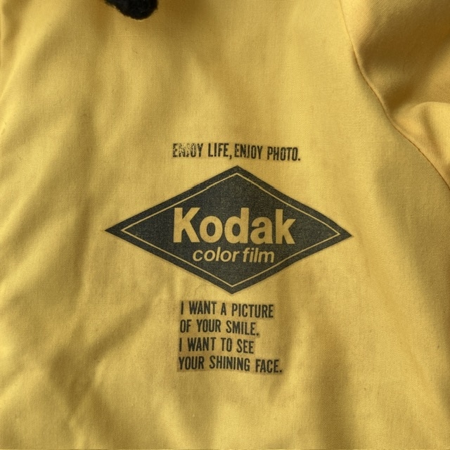 Kodak ボアブルゾン 80s イエロー 企業物 日本製 ヴィンテージ古着 画像4