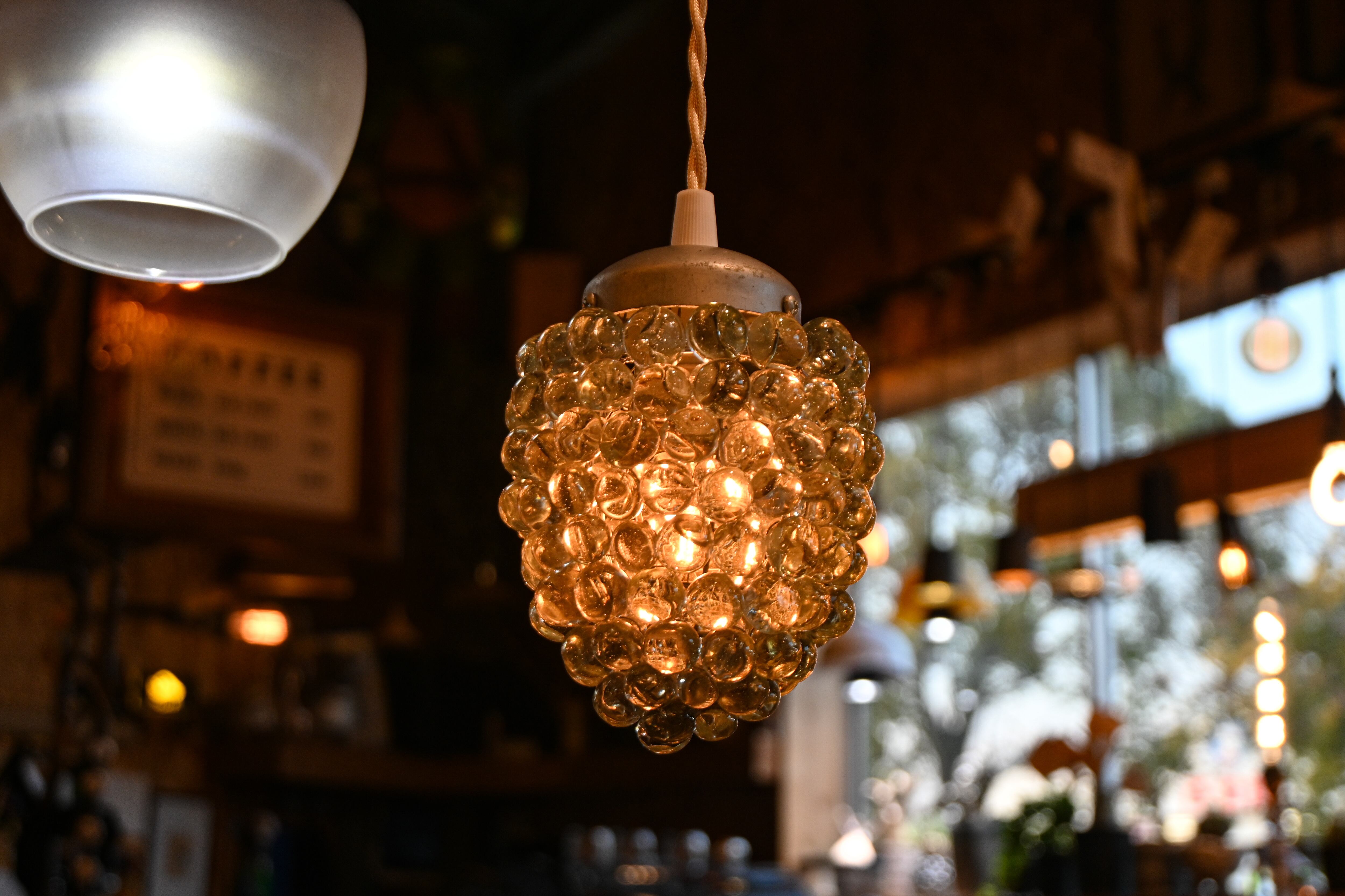 antique glass pendantlight