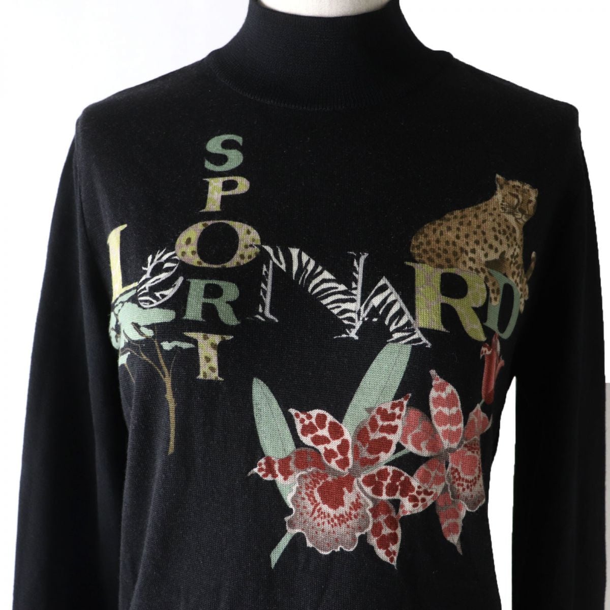 LEONARD(レオナール) 長袖カットソー サイズ38 M レディース美品 - 黒