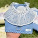予約【todley】Check Frill Cool Harness (Blue)