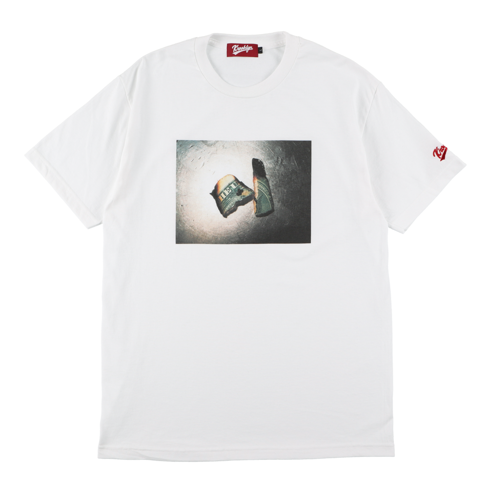 K'rooklyn × Akimoto Fukuda Collaboration T-Shirts “DOLLAR” -White-