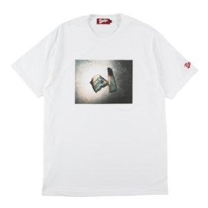 K'rooklyn × Akimoto Fukuda Collaboration T-Shirts “DOLLAR” -White-