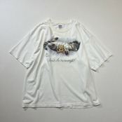 ボブ・ハリソン 猫 アート アニマル Tシャツ ホワイト XL 古着