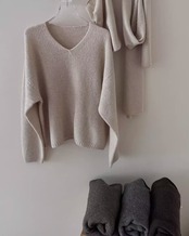 V-neck loose Knit　T20362