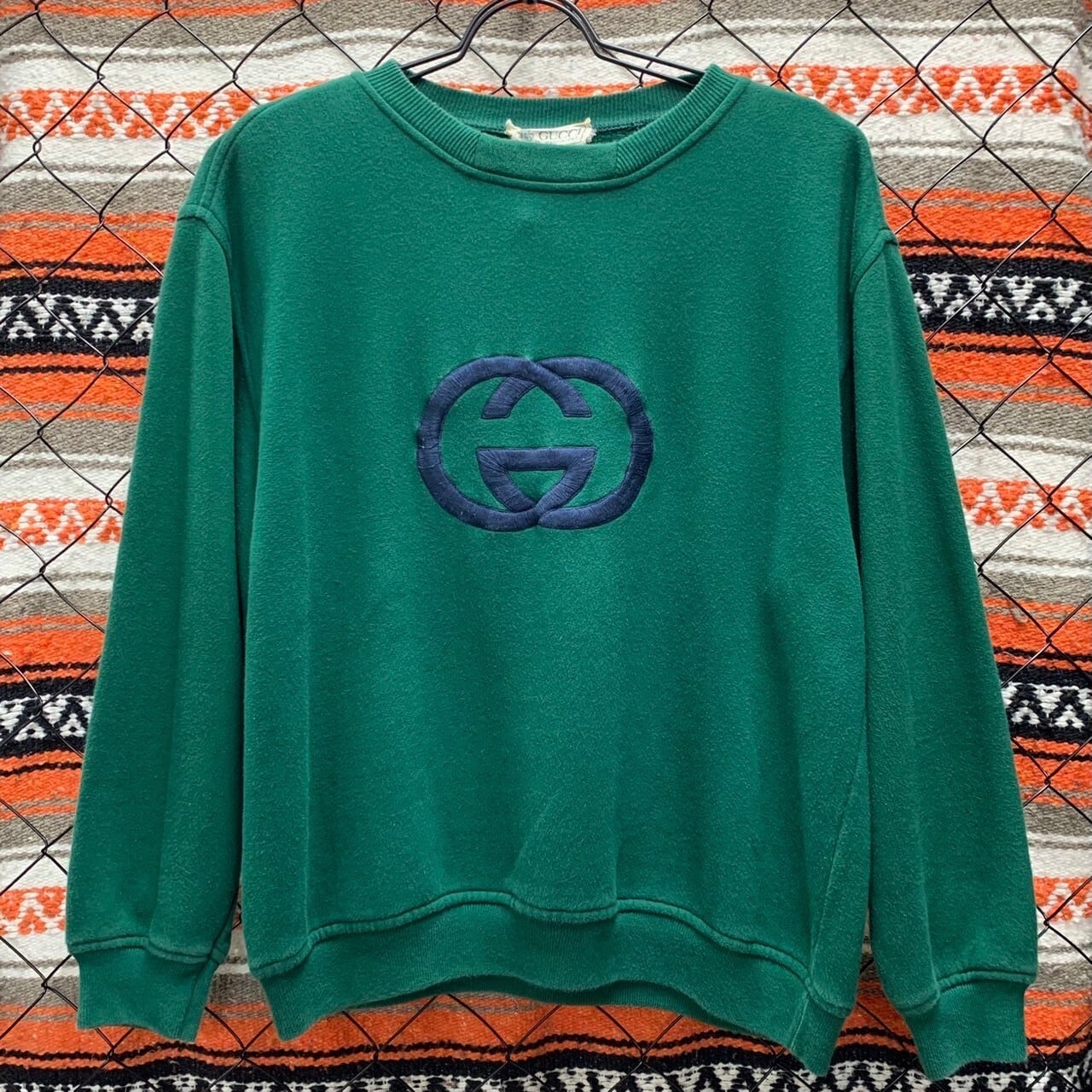 80s イタリア製 OLD GUCCI グッチ スウェット トレーナー 刺繍 80s イタリア製 OLD GUCCI グッチ スウェット トレーナー 刺繍