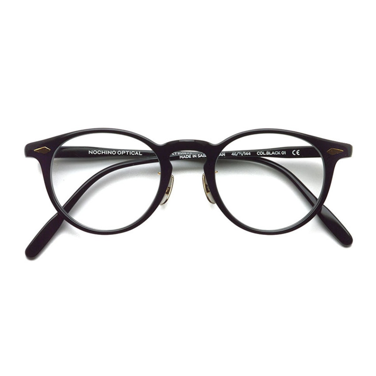 NOCHINO OPTICAL / TSUKIYOMI / #1 GLOSS BLACK - CLEAR to GREY  