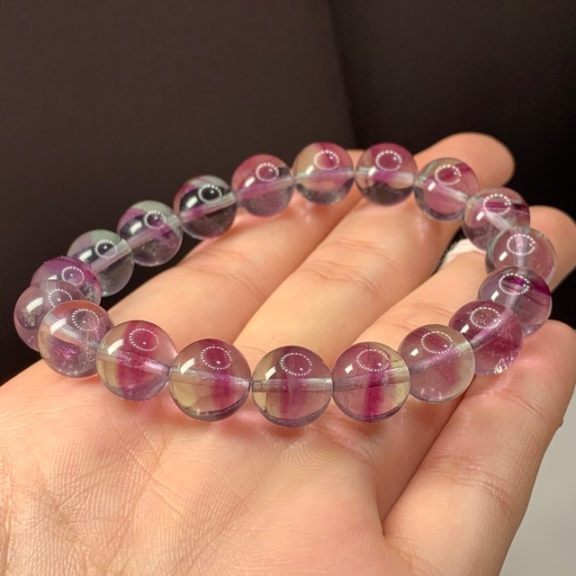 f97透明感抜群！グラデーションフローライトブレスレット