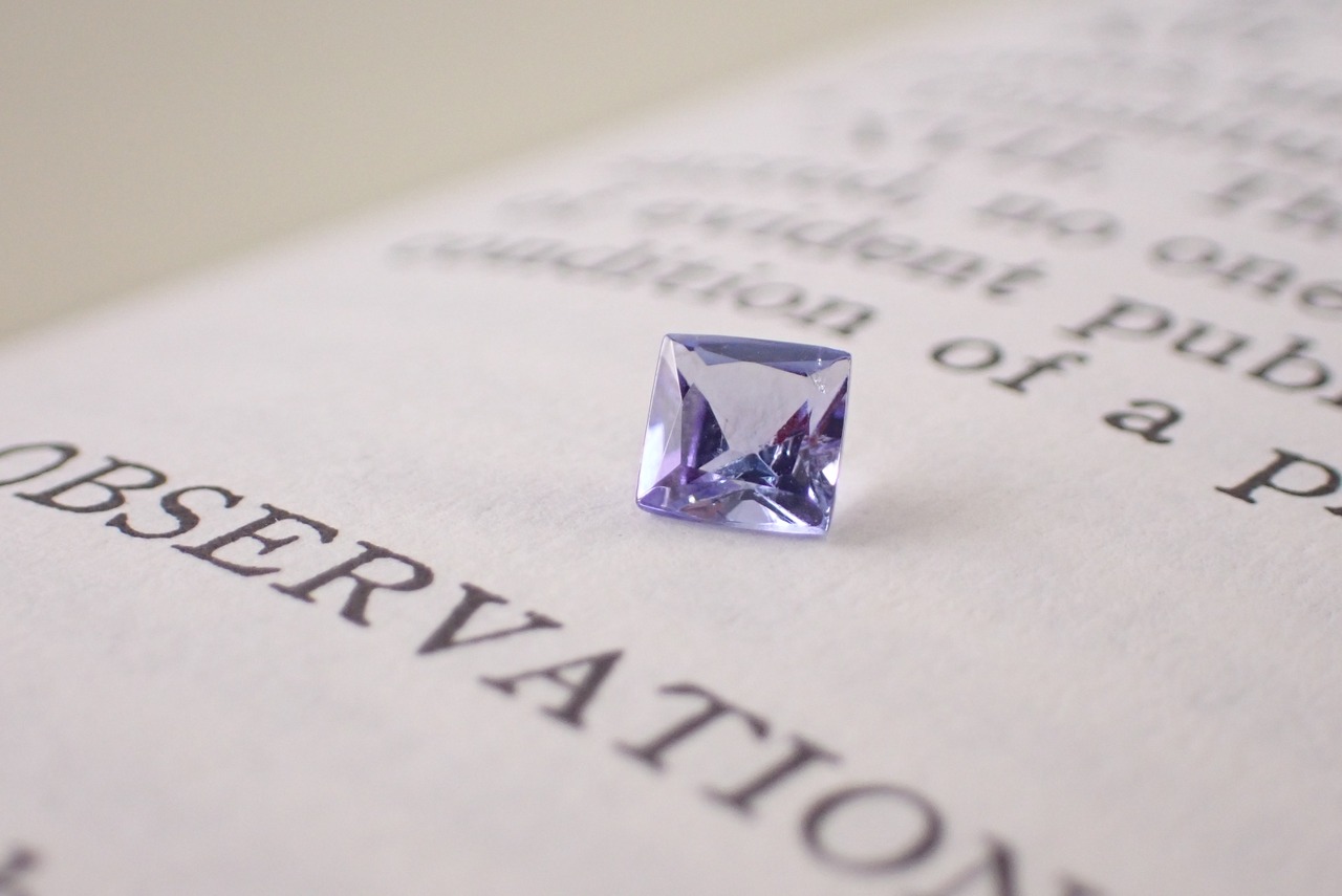 タンザナイト(プリンセスカット)　0.32ct　[C9‐93]