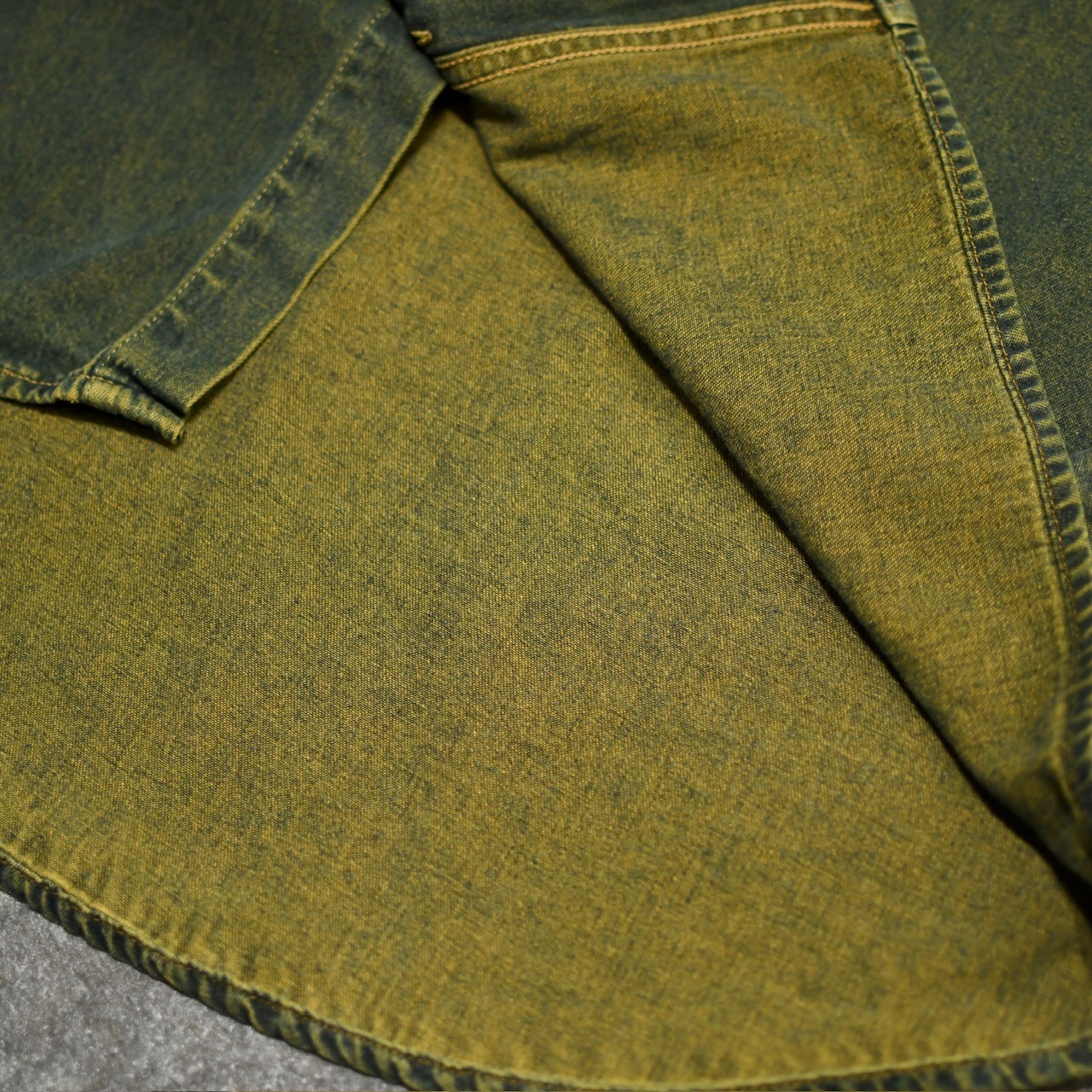 faded design denim shirt