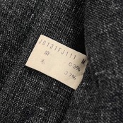 リネン混 JURGEN LEHL ヨーガンレール ノーカラー ジャケット M/グレー レディース