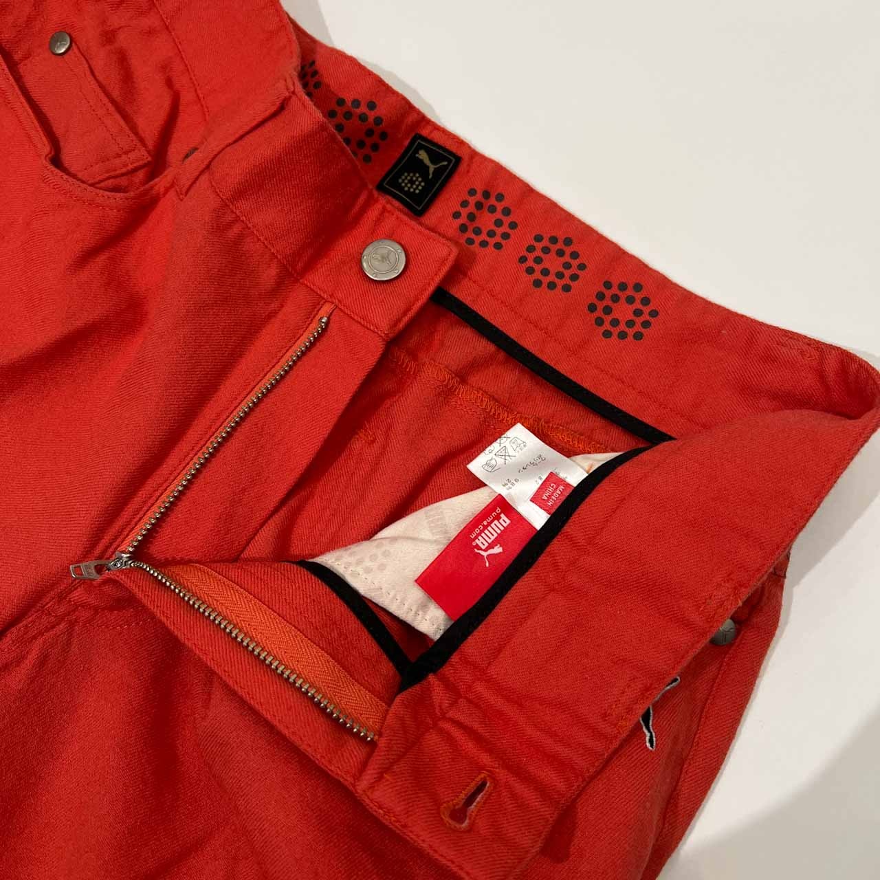 PUMA プーマ ポケット付き ウール ストレッチ パンツ 82 /レッドオレンジ系/メンズ/ゴルフ