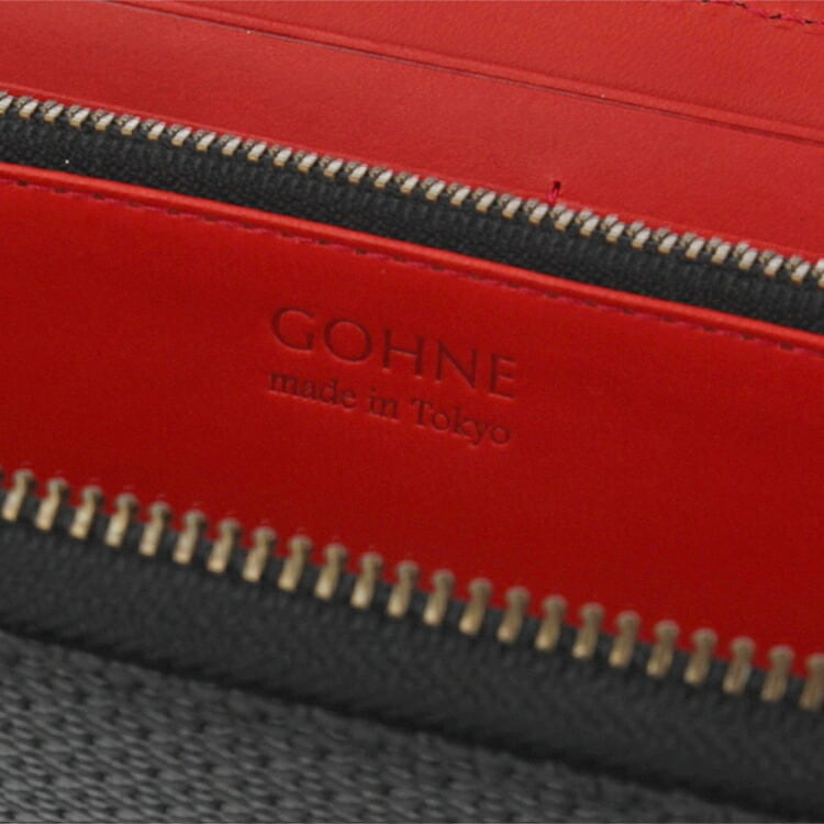 イタリア産 バケッタレザー / 本革 長財布 ラウンドジップ / M1101-19A