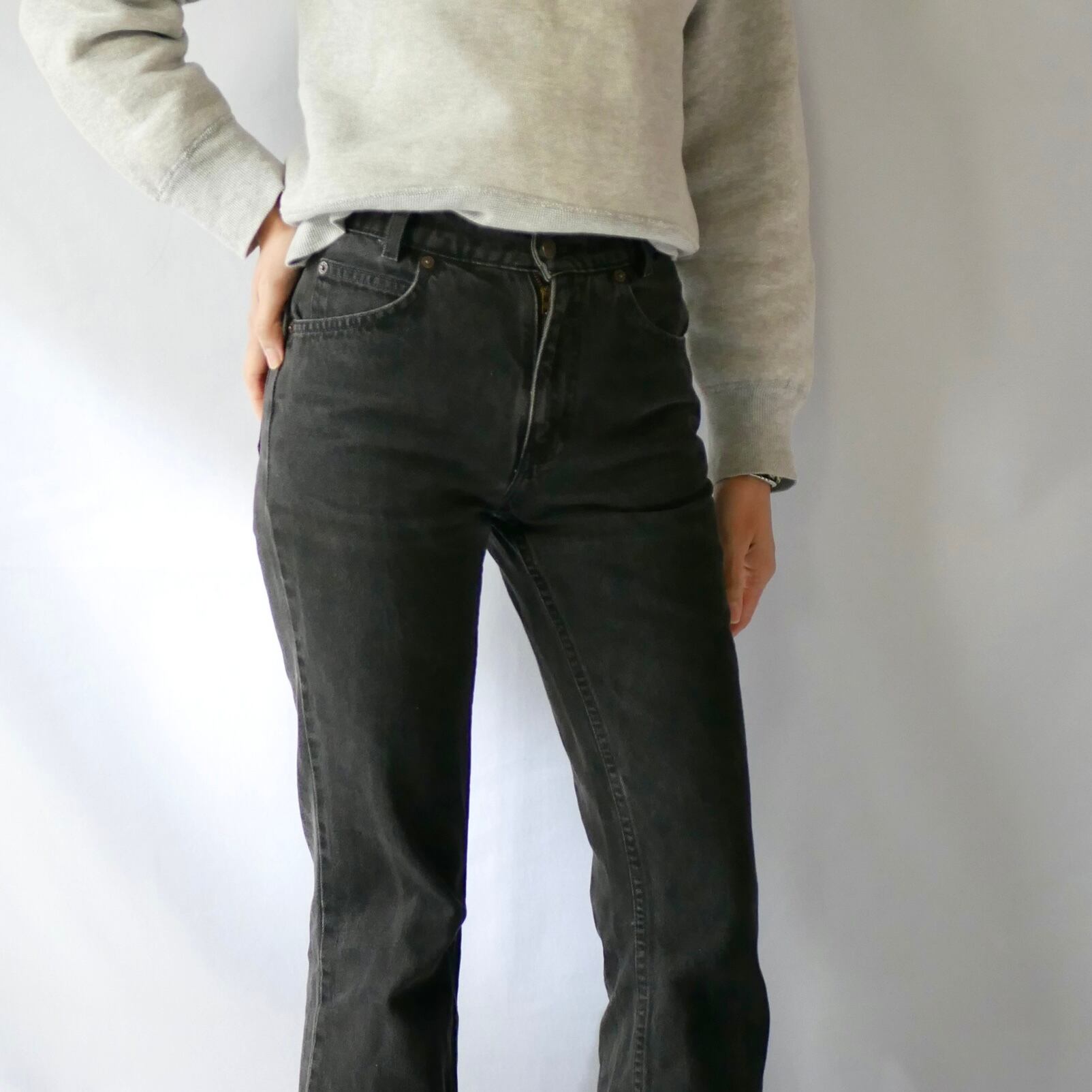 Levi's 31317 bootcut black denim pants リーバイス517ユースモデル