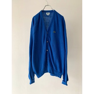 -LACOSTE- blue acryl cardigan