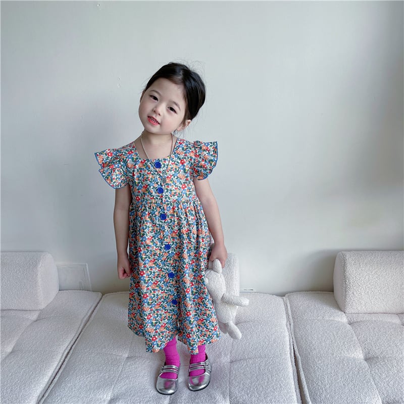 チュールワンピース　ベビードレス　誕生日　2歳　女の子　90　韓国子供服　結婚式