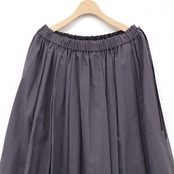 SIWALY nylon gather long skirt