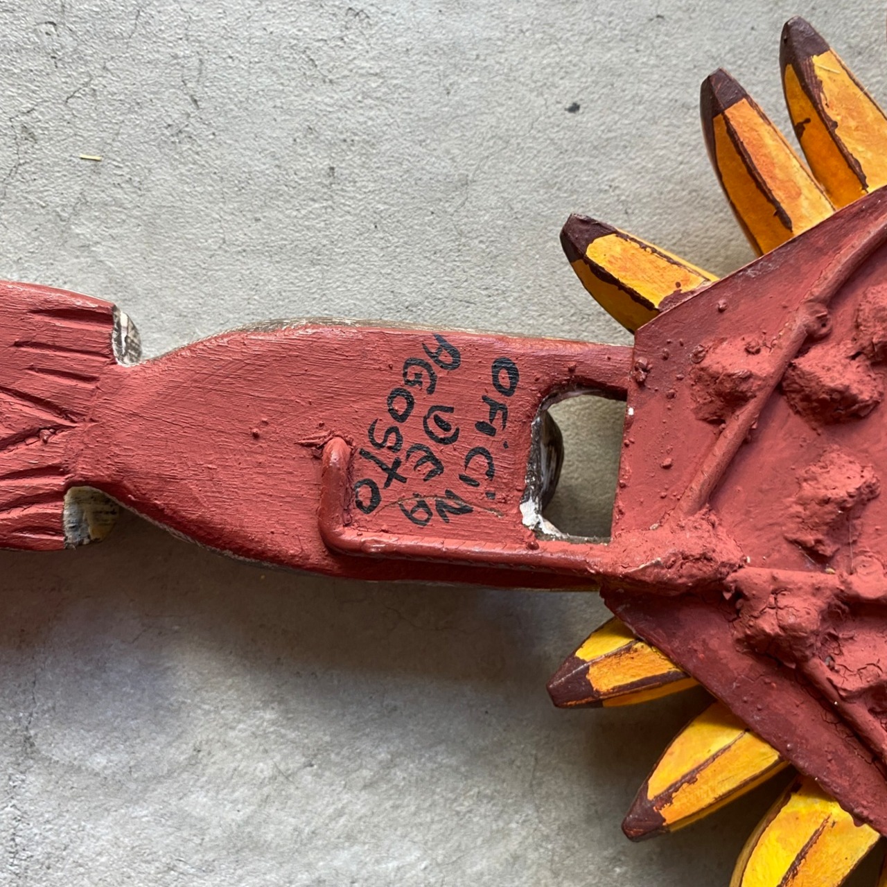 フォークアート OA 壁掛け サルとバナナ