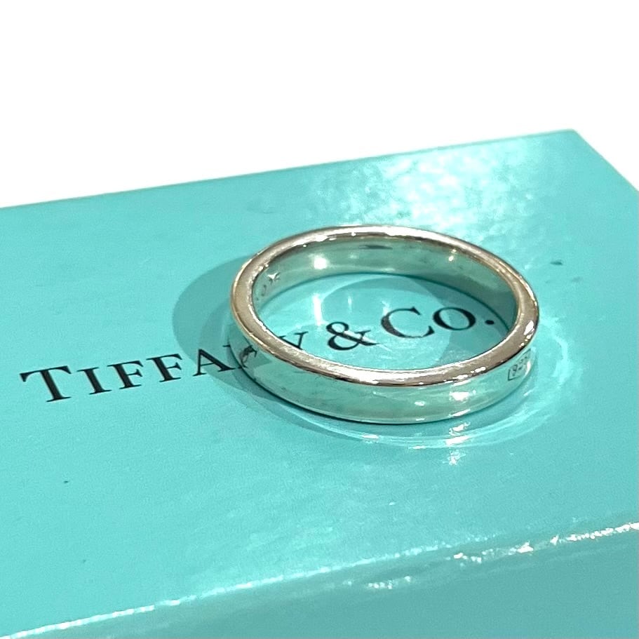 Tiffany & Co. シルバーリング　New York 最終値下げ！！ TIFFANY&CO】2106 T&CO ナローデザインシルバーリング 19.5号