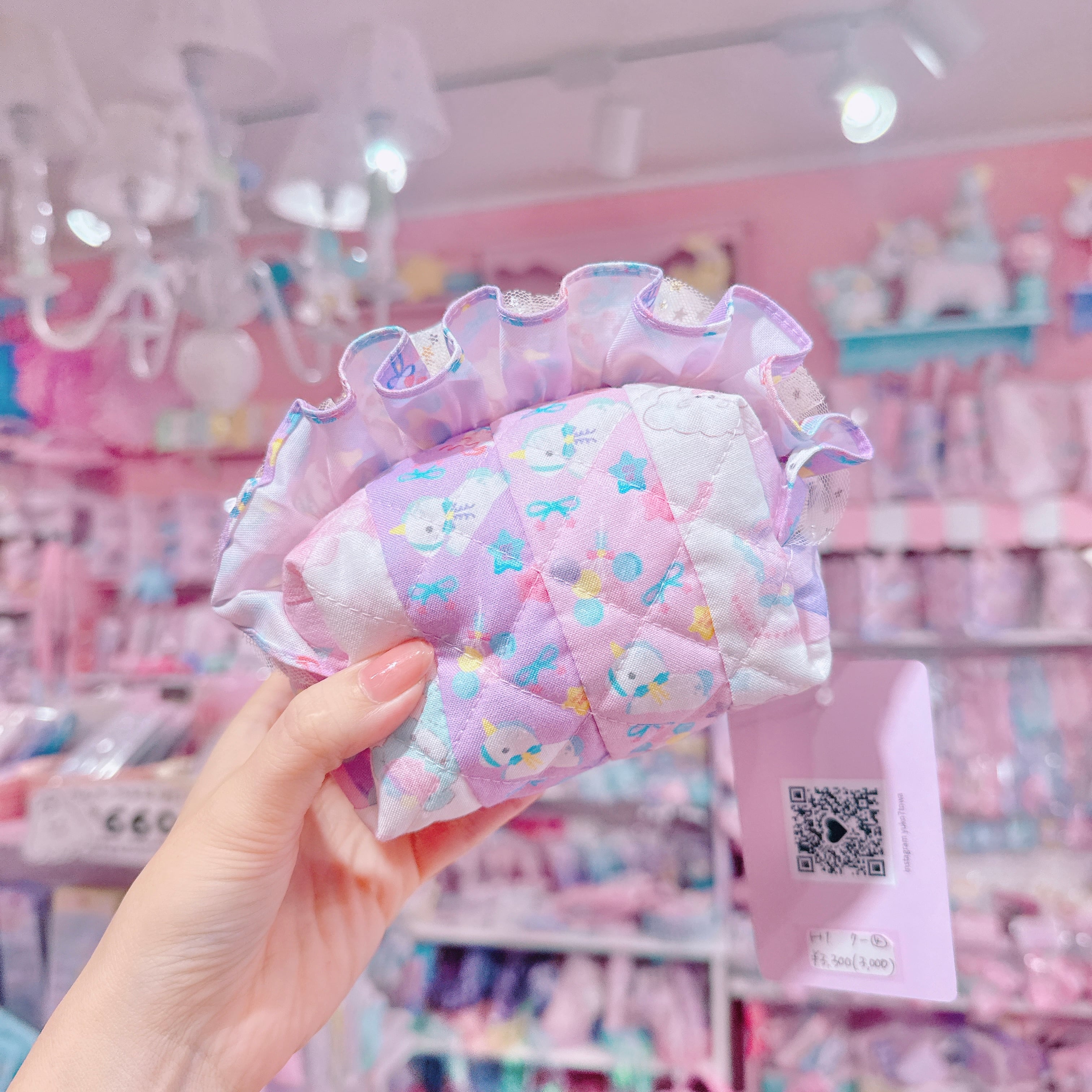 【H1】7-4ボンネットフリルミニポーチ