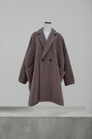 【SALE60%off】 BASISBROEK  wool coat BLACK MH RIEL/ ベージュ