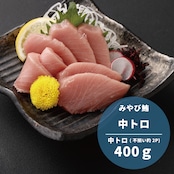 【みやび鮪】本鮪 中トロ 400g(大きさ不揃い柵 約2本 計400g)